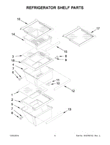 04 - Refrigerator Shelf Parts parts for Whirlpool Refrigerator WRS335FDDM00 from AppliancePartsPros.com
