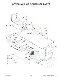06 - Motor And Ice Container Parts parts for Whirlpool Refrigerator WRS335FDDM00 from AppliancePartsPros.com