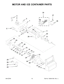 06 - Motor And Ice Container Parts parts for Whirlpool Refrigerator WRS335FDDW01 from AppliancePartsPros.com