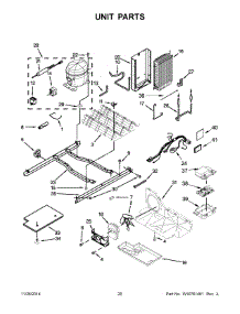 11 - Unit Parts parts for Whirlpool Refrigerator WRS342FIAM02 from AppliancePartsPros.com