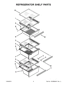 04 - Refrigerator Shelf Parts parts for Whirlpool Refrigerator WRS537SIAM01 from AppliancePartsPros.com