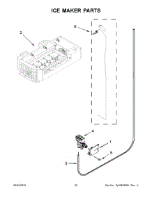 12 - Ice Maker Parts parts for Whirlpool Refrigerator WRS571CIDB00 from AppliancePartsPros.com