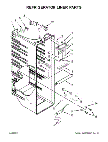 03 - Refrigerator Liner Parts parts for Whirlpool Refrigerator WRS571CIDM01 from AppliancePartsPros.com