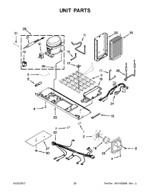 11 - Unit Parts parts for Whirlpool Refrigerator WRS576FIDM02 from AppliancePartsPros.com