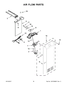 10 - Air Flow Parts parts for Whirlpool Refrigerator WRS586FIEH00 from AppliancePartsPros.com