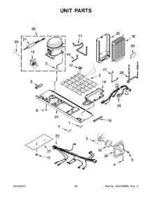 11 - Unit Parts parts for Whirlpool Refrigerator WRS586FIEH00 from AppliancePartsPros.com