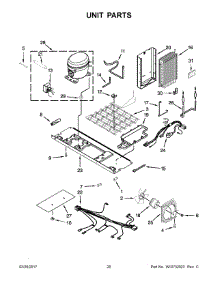 11 - Unit Parts parts for Whirlpool Refrigerator WRS586FLDW00 from AppliancePartsPros.com