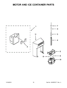 06 - Motor And Ice Container Parts parts for Whirlpool Refrigerator WRS950SIAM01 from AppliancePartsPros.com