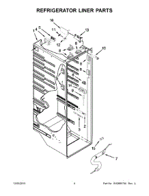03 - Refrigerator Liner Parts parts for Whirlpool Refrigerator WRS965CIAM01 from AppliancePartsPros.com