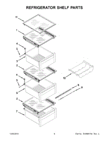 04 - Refrigerator Shelf Parts parts for Whirlpool Refrigerator WRS965CIAM01 from AppliancePartsPros.com
