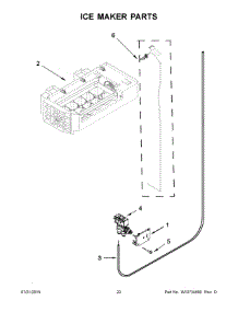 12 - Ice Maker Parts parts for Whirlpool Refrigerator WRS970CIDE00 from AppliancePartsPros.com