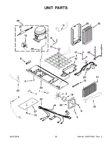 11 - Unit Parts parts for Whirlpool Refrigerator WRS975SIDM00 from AppliancePartsPros.com