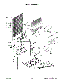 06 - Unit Parts parts for Whirlpool Refrigerator WRT104TFDW01 from AppliancePartsPros.com