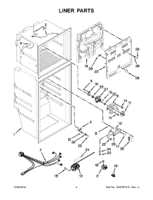 03 - Liner Parts parts for Whirlpool Refrigerator WRT111SFDM01 from AppliancePartsPros.com