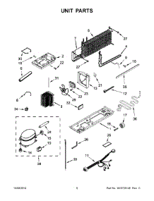 05 - Unit Parts parts for Whirlpool Refrigerator WRT134TFDB00 from AppliancePartsPros.com