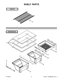 04 - Shelf Parts parts for Whirlpool Refrigerator WRT138TFYS02 from AppliancePartsPros.com
