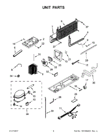 05 - Unit Parts parts for Whirlpool Refrigerator WRT316SFDW01 from AppliancePartsPros.com