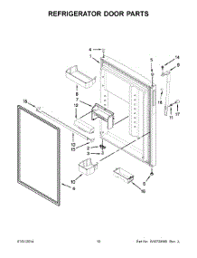 06 - Refrigerator Door Parts parts for Whirlpool Refrigerator WRT359SFYM02 from AppliancePartsPros.com