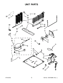 07 - Unit Parts parts for Whirlpool Refrigerator WRT359SFYM02 from AppliancePartsPros.com