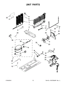 07 - Unit Parts parts for Whirlpool Refrigerator WRT3L1SZYW01 from AppliancePartsPros.com