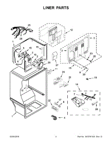 03 - Liner Parts parts for Whirlpool Refrigerator WRT549SZDB00 from AppliancePartsPros.com