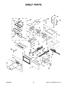 08 - Shelf Parts parts for Whirlpool Refrigerator WRV976FDEM00 from AppliancePartsPros.com