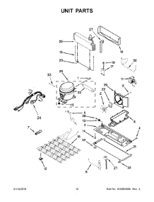 07 - Unit Parts parts for Whirlpool Refrigerator WRV976FDEM01 from AppliancePartsPros.com