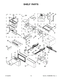 08 - Shelf Parts parts for Whirlpool Refrigerator WRV976FDEM01 from AppliancePartsPros.com