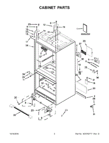 02 - Cabinet Parts parts for Whirlpool Refrigerator WRV986FDEM00 from AppliancePartsPros.com