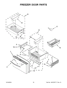 06 - Freezer Door Parts parts for Whirlpool Refrigerator WRV986FDEM00 from AppliancePartsPros.com