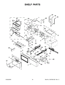 08 - Shelf Parts parts for Whirlpool Refrigerator WRV996FDEE00 from AppliancePartsPros.com