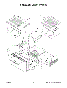 06 - Freezer Door Parts parts for Whirlpool Refrigerator WRV996FDEH00 from AppliancePartsPros.com