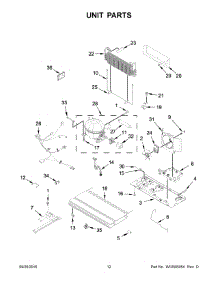 07 - Unit Parts parts for Whirlpool Refrigerator WRX735SDBE00 from AppliancePartsPros.com
