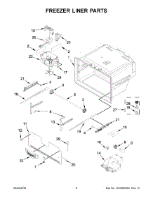 04 - Freezer Liner Parts parts for Whirlpool Refrigerator WRX735SDBH00 from AppliancePartsPros.com