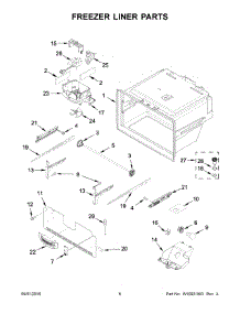 04 - Freezer Liner Parts parts for Whirlpool Refrigerator WRX735SDBH01 from AppliancePartsPros.com