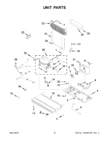 07 - Unit Parts parts for Whirlpool Refrigerator WRX735SDBH01 from AppliancePartsPros.com