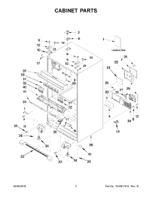02 - Cabinet Parts parts for Whirlpool Refrigerator WRX735SDBH02 from AppliancePartsPros.com