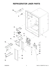 03 - Refrigerator Liner Parts parts for Whirlpool Refrigerator WRX735SDBM02 from AppliancePartsPros.com
