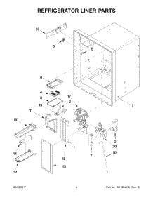 03 - Refrigerator Liner Parts parts for Whirlpool Refrigerator WRX735SDBM03 from AppliancePartsPros.com