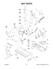 07 - Unit Parts parts for Whirlpool Refrigerator WRX735SDBM03 from AppliancePartsPros.com