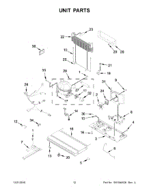 07 - Unit Parts parts for Whirlpool Refrigerator WRX735SDHB00 from AppliancePartsPros.com