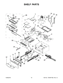 08 - Shelf Parts parts for Whirlpool Refrigerator WRX988SIBE02 from AppliancePartsPros.com