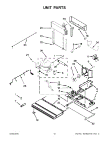 07 - Unit Parts parts for Whirlpool Refrigerator WRX988SIBM00 from AppliancePartsPros.com