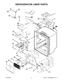 03 - Refrigerator Liner Parts parts for Whirlpool Refrigerator WRX988SIBM01 from AppliancePartsPros.com