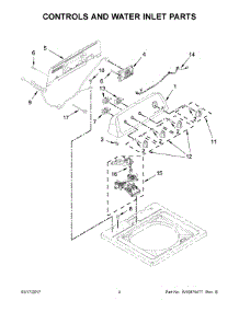03 - Controls And Water Inlet Parts parts for Whirlpool Laundry Center WTW4616FW0 from AppliancePartsPros.com