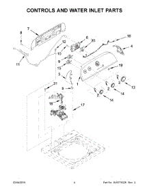 03 - Controls And Water Inlet Parts parts for Whirlpool Washer WTW4715EW0 from AppliancePartsPros.com