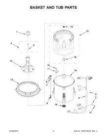 04 - Basket And Tub Parts parts for Whirlpool Washer WTW4715EW0 from AppliancePartsPros.com