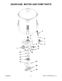 05 - Gearcase, Motor And Pump Parts parts for Whirlpool Washer WTW4715EW0 from AppliancePartsPros.com
