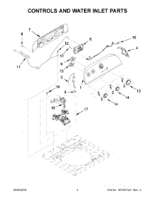 03 - Controls And Water Inlet Parts parts for Whirlpool Laundry Center WTW4715EW2 from AppliancePartsPros.com