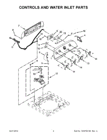 03 - Controls And Water Inlet Parts parts for Whirlpool Washer WTW4800BQ1 from AppliancePartsPros.com